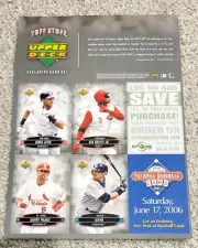 MINT UNCUT SHEET 2006 Upper Deck DEREK JETER KEN Griffey JR ALBERT Pujols Ichiro