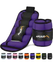 APEXUP 10lbs/Pair Adjustable Ankle Weights for Women and Men, Modularized Leg We