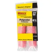 Whizz 44231 Pink Polyester Shed-Resist Mini Paint Roller Cover 6.5 Wx3/4 Nap in.