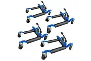 4PC 12 inch 680kg Hydraulic Wheel Dolly Set - Vehicle Positioning Jack