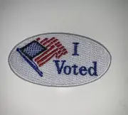 USA American Flag "I Voted" Patch