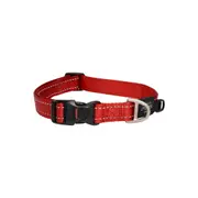 Rogz Classic Lockable Reflective Dog Collar Red Large