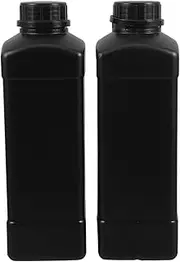 DOITOOL 2pcs Laboratory Reagent Bottle Reusable Empty Soda Bottles Laboratory Container Perfume Spray Bottle Shaker Bottle Containers Liquid Sample Vials Jars Bottle Drying Rack Black