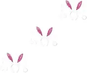 [LIFKOME] 9 Pcs Elegant Plush Bunny Ear Headband Tail Tie Set Kid's Hair Band Accessories for Party Birthday Festival Costumes Cosplay
