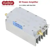 RF Power Amplifier Power Amp with Heat Sink 40dB 10W WYDZ-PA-2.4-2.5GHz-10W