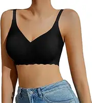 [Generic] Sports Bras for Girls No Underwire Girl Bra Sexy Beauty Back Jelly Glue Side On The Support Bras Pack