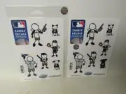 Set of MLB Milwaukee Brewers Family Decals