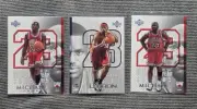Michael Jordan/LeBron James 2005 Upper Deck #MJ4 #MJ28 #LJ9 Mint!