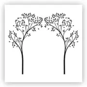 Tree with Leaves #2 Stencil - Choose a Size - Laser-Cut Reusable Plastic