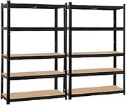 Giantz 2x1.8M Garage Shelving Warehouse Rack Pallet Racking Storage Shelf Black