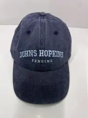 New Johns Hopkins Fencing Washed Navy Blue Adult Adjustable Hat