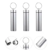 3 Pcs Metal Storage Box Pill Case Container Travel Boxes Floss Holder