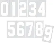 22PCS Iron on Heat Transfer Numbers 0 to 9 Numbers for Basketball Football Baseball Jersey Sports T-Shirt Team Uniform DIY Decoration Accessories 8 Inch Height