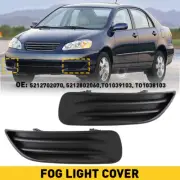 2X Light Fog Cover Set For 2003-2004 Toyota Corolla Left & Right Primed Plastic (for: Toyota)