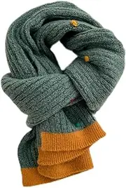 [GLigeT] Scarf Forest Style Knitted Sweater Scarf, Versatile And High-end Student Scarf, Lazy And Soft Sticky Scarf, Gentle And Cute Style Scarf Chunky Oversized Winter/Fall
