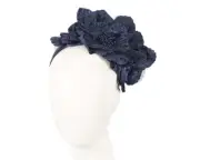 Navy Max Alexander flower racing fascinator headband Made in Australia