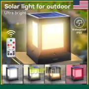 Outdoor Light Solar Post Deck Fence Cap 4x4/6x6 Bright Light NEW