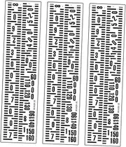 Generic 3 Sets Height Sticker Wall Hanging Growth Chart Height Measure Ruler Height Growth Measurement Ruler Growth Ruler Growth Chart for Adults Printed Growth Chart Black