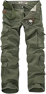 [Panegy] Men's Cotton Multi Pockets Ripstop Work Pants Trousers