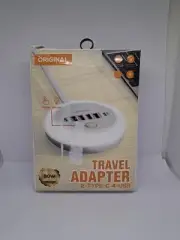 Original travel adapter 2-Type-C & 4 - USB (EU) Style Plug