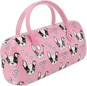 [Minkissy] Cartoon Eyeglasses for Sturdy PU Glasses Case Adorable Portable Design for Home School Outdoor Travel