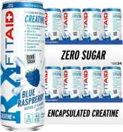 FITAID RX Zero Sugar, Encapsulated Creatine, Workout Recovery Drink, All-In-One