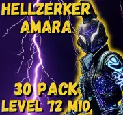 (PS4/5 PC XBOX) HELLZERKER AMARA BUILD - Level 72 M10 - 30 PACK