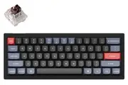 Keychron V4 60% RGB Keychron K Brown Fully Assembled Hot-Swappable QMK Custom Mechanical Keyboard Carbon Black