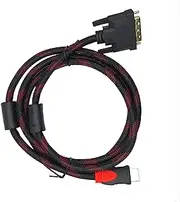 HDMI to DVI Adapter Cable - Bi Directional DVI to HDMI Adapter High Speed Support 1080P Full HD Compatible with Raspberry Pi, Roku, Xbox One, PS4 PS3, Graphics Card, Nintendo Switch, More (1.5 M)