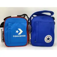 在飛比找蝦皮購物優惠-Converse 小方包 藍紅撞色 休閒運動單肩包 側背包 