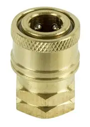 Renegade R-AD1102BP - Coupler 1/4" Qd Female Brass To Fit Gun Tips