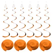 18 Pcs Orange Party Hanging Single Strip with Hang Tag String,Hook