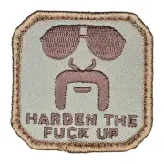 MSM HARDEN UP MILSPEC MONKEY TACTICAL MILITARY DESERT HOOK MORALE PATCH