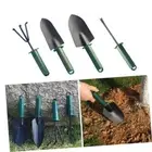 1/4pcs Small Gardening Shovel Fork Rake Kit Three-tooth Harrow for Farm