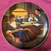 1983 Edwin Knowles Norman Rockwell “FATHERS HELP” #3 Light Campaign W/COA NIB.