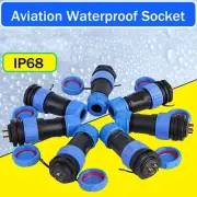 SP21 IP68 Waterproof Plug and Panel Socket Connector Aviation 2 Pin to 12 Pin