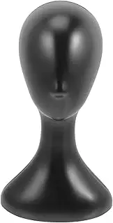 CATIEBYE Head Model Hat Display Head Hats Wig Head Hair Model Wigs White Wig Hat Mannequin Hat Support Glasses Showing Stand Display Head Displaying Rack Artistic Head Black Plastic