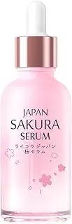 Linjinx 1Pc 30ML Cherry Blossom Essence for Women Girls Lightweight Facial Moisturizer Hydrating Nourishment Daily Skin Care Routine for Soft Radiant Skin Pink One Size