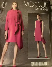Vogue V1773 Misses 8-16 Tom and Linda Platt Designer Dress,Jacket Sewing Pattern