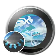 atFoliX 2x protective film compatible with Nest Thermostat 3rd generation film clear &flexible 04 FX-ACTIFLEX