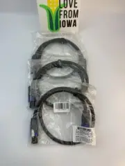 3pack SpeakON 2-Conductor 12AWG w/Neutrik NL4FX DJ's Pro Audio Speaker Cable 3FT