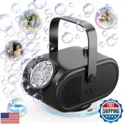 Bubble Machine for Kids – 360° Automatic Rotating Rechargeable Bubble Blower,