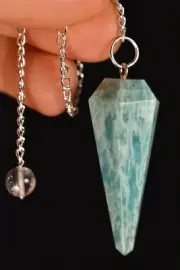 *AMAZONITE* Pendulum 12g Pendant Natural Healing Crystal