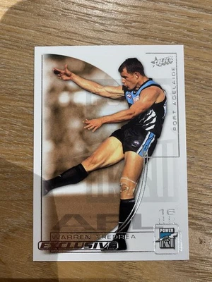2002 Select AFL Exclusive series Common Card 33 - Warren Tredrea - Port Adelaide