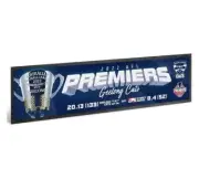 126866 GEELONG CATS 2022 AFL PREMIERS RUBBER BACK BAR RUNNER MAT PREMIERSHIP