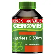Cenovis Sugarless C 500mg Orange Flavour 300 Tablets Value Pack