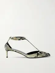 [KHAITE] KHAITE - Mia Snake-effect Leather Pumps - Snake print - IT38 IT 38 Animal print