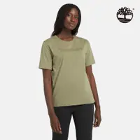 在飛比找蝦皮商城優惠-Timberland 女款灰綠色 Logo 短袖休閒T恤|A