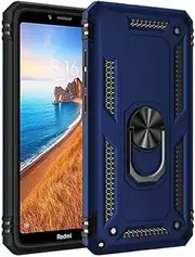 TiHen Compatible for Case Google Pixel 6 Pro, Magnetic Ring Holder 360°Full Body Protective Silicone Personalised Tough Armor Phone Case with Screen Protector-Blue