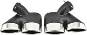 2X Stainless Steel Car Exhaust Tip Muffler Tips Compatible For Benz W211 E Class E240 E280 E320 E350 E430 E500 E63 AMG 2002-2007